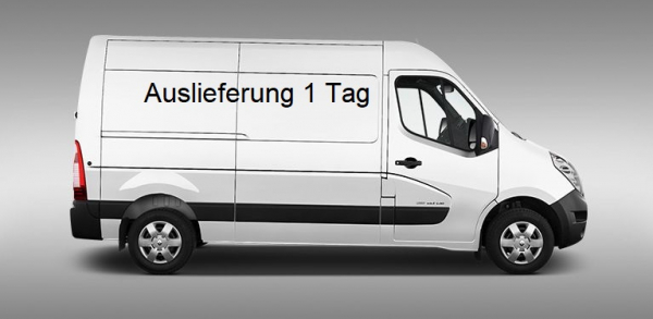 Auslieferung 1 Tag bei Lieferstatus 3-4 Tage  und maximal 20 kg!